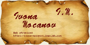 Ivona Mocanov vizit kartica